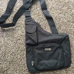 BAGGALLINI Gray nylon crossbody bag